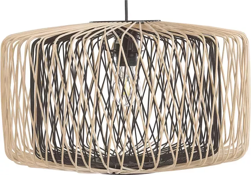 Beliani JAVARI Hanglamp Lichte houtkleur Bamboehout
