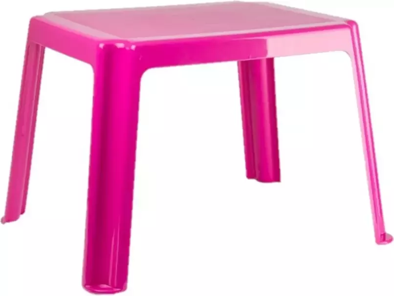 Forte Plastics Kunststof kindertafel roze 55 x 66 x 43 cm Bijzettafels