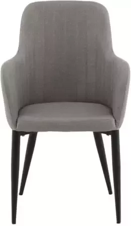 Venture Home Venture-Home-Eetkamerstoelen-2-st-Comfort-polyester-zwart-en-grijs