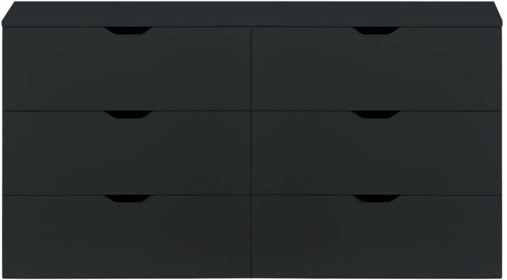 Trendteam smart living Basix Commode zwart 139 x 80 x 40 cm