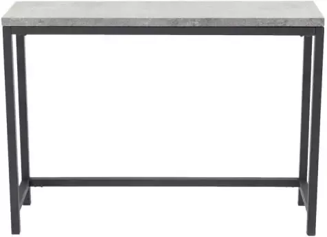 Hioshop Rise sidetable 30x110 cm beton decor zwart.