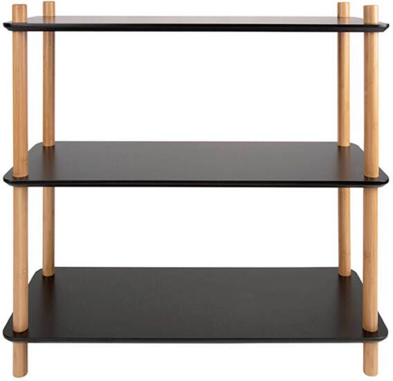 Leitmotiv Plankenkast Simplicity Zwart Small 80x30x82 5cm