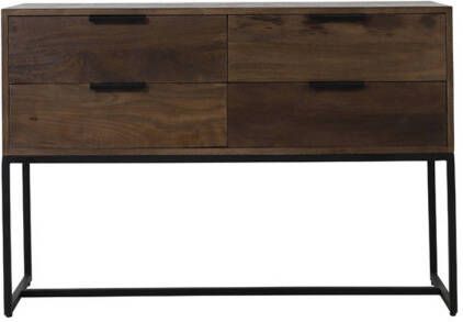 Light & Living Light&living Side table 120x40x80 cm MEAVE hout mat donker bruin