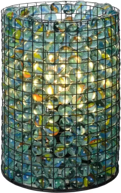 Lucide EXTRAVAGANZA MARBELOUS Tafellamp Ø 15 cm 1xE14 Transparant