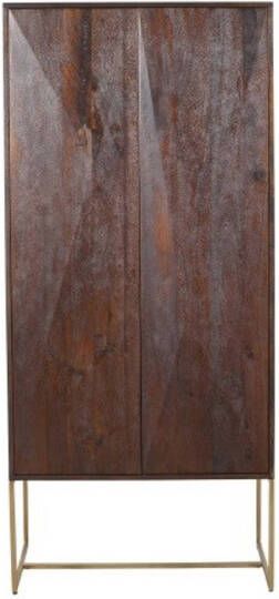 PTMD COLLECTION PTMD Onyx cabinet brown 2 drs