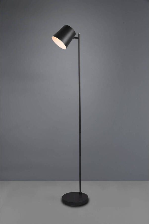 LichtXpert Trio Leuchten Blake vloerlamp zwart 125 cm hoog LED incl. dimmer - Foto 1