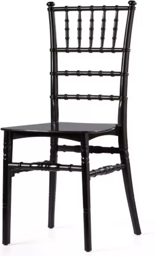 Huismerk Essentials stapelstoel Tiffany Black set van 8 Polypropylene 41x43x92cm (LxBxH) niet fragiel - Foto 2