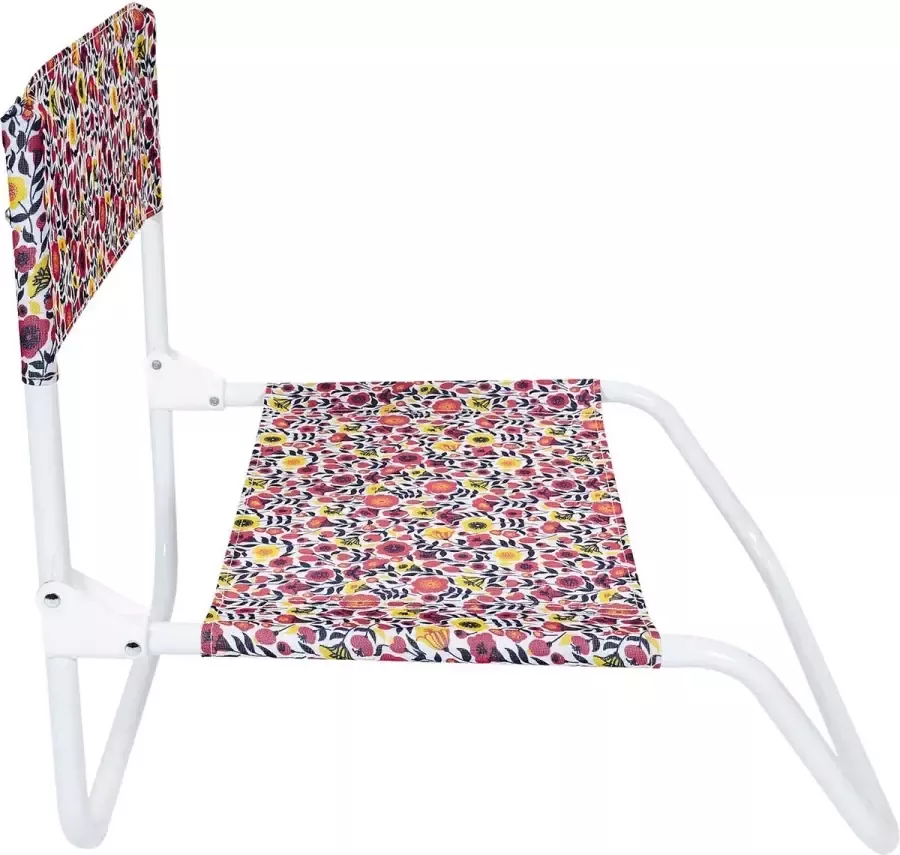 Opvouwbare stoel met leuke bloemen print lage zit strandstoel klapstoel campingstoel vouwstoel tuinstoel balkonstoel draagbaar kerst cadeau tip