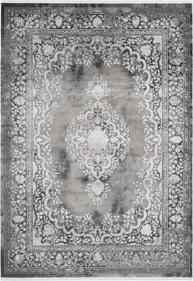 Lalee Orsay Modern Vloerkleed Laagpolig Silver Tapijt Karpet Nieuwe Collectie 2024 Hoogwaardige Kwaliteit 120x170 cm