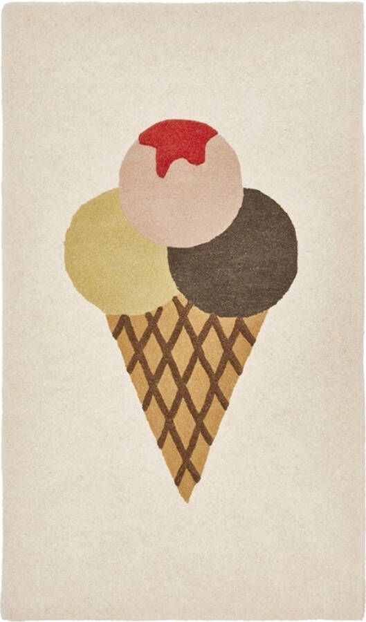 Konges Slöjd OYOY Tapijt Vloerkleed Ice cream 140 x 80 cm Wol Katoen