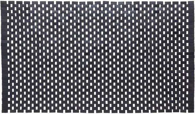 Sealskin Woodblock Badmat 52 x 90 cm Zwart