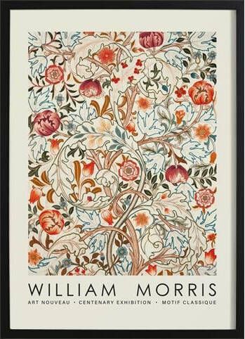 Wallified William Morris Acanthus Poster Abstract