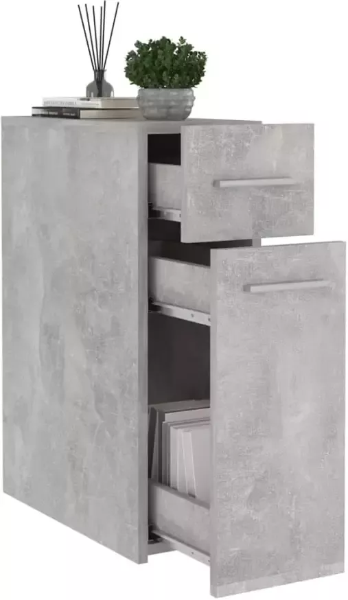 VidaXL -Apothekerskast-20x45 5x60-cm-bewerkt-hout-betongrijs - Foto 5