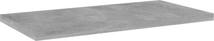 VIDAXL Wandschappen 4 st 40x20x1 5 cm bewerkt hout betongrijs - Foto 4