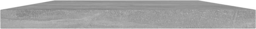 VIDAXL Wandschappen 4 st 40x20x1 5 cm bewerkt hout betongrijs - Foto 3