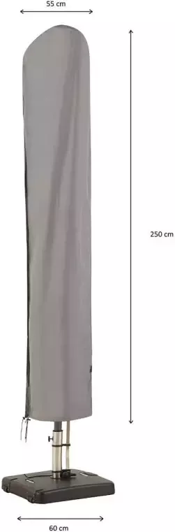 Madison Hoes voor staande parasol 250x60 cm grijs - Foto 3