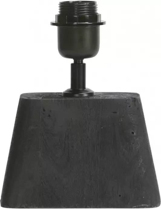 Light & Living Tafellamp Kardan Hout 21cm hoog Zwart (excl. kap) - Foto 1