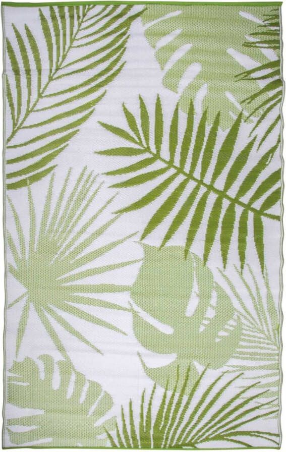 Beroli Buitenkleed 241x152 cm Jungle Bladeren Patroon Duurzaam en Sfeervol Kleed voor Tuin en Terras