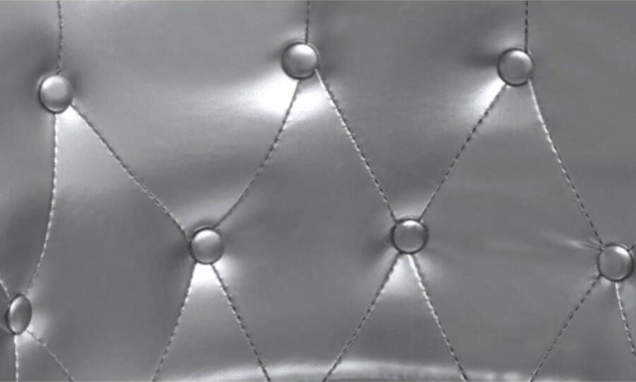 VIDAXL Kuipstoel kunstleer zilverkleurig - Foto 3