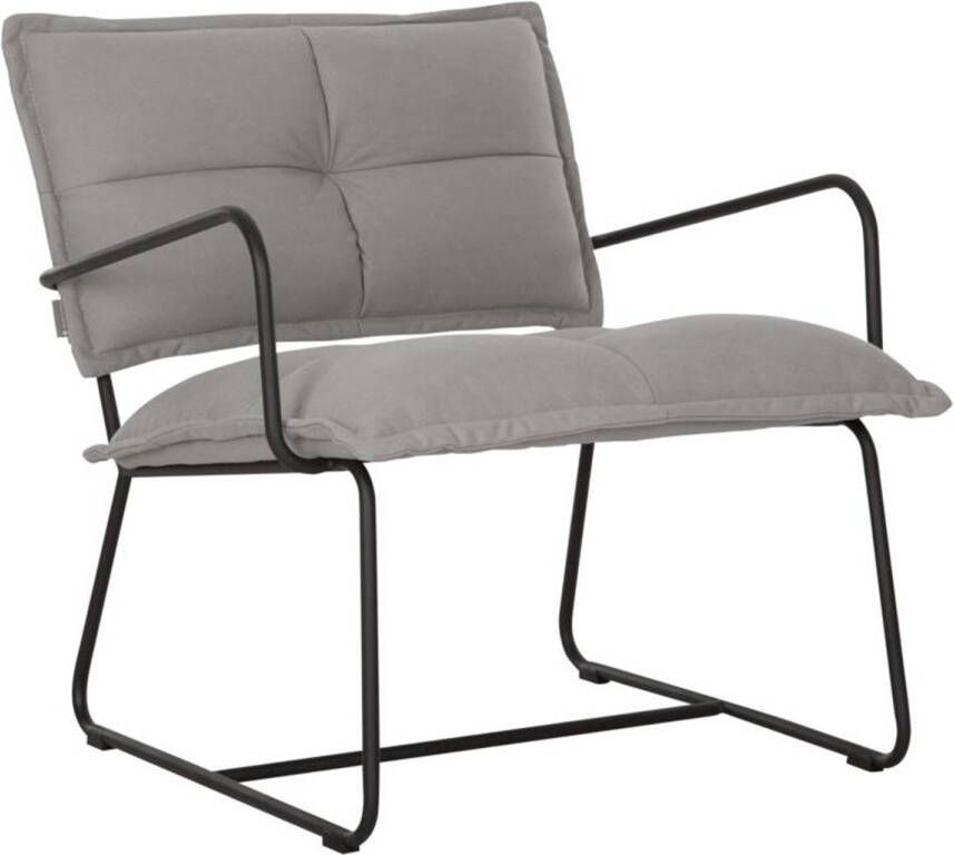 Must Living Lounge chair Hug 75x70x75 cm stonewashed cotton grey