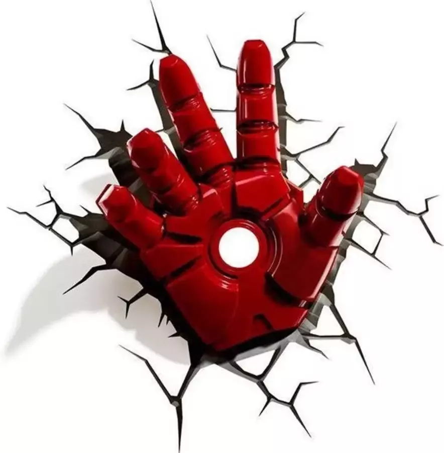 3DLightFX Marvel: Iron Man Hand 3D Wall Light - Foto 1