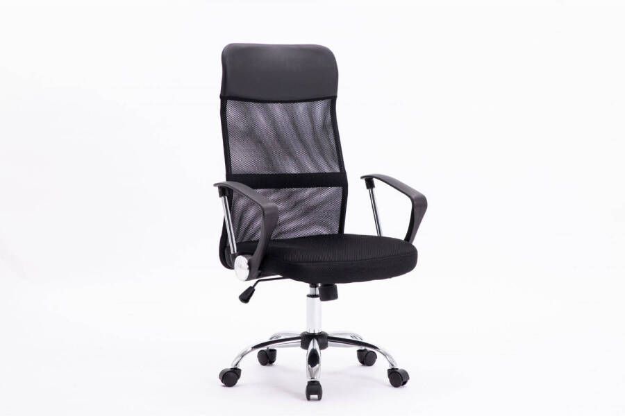 Alora Mesh Bureaustoel Paris Zwart Ergonomisch Max. Draagvermogen 150 KG Office Chair Volwassenen