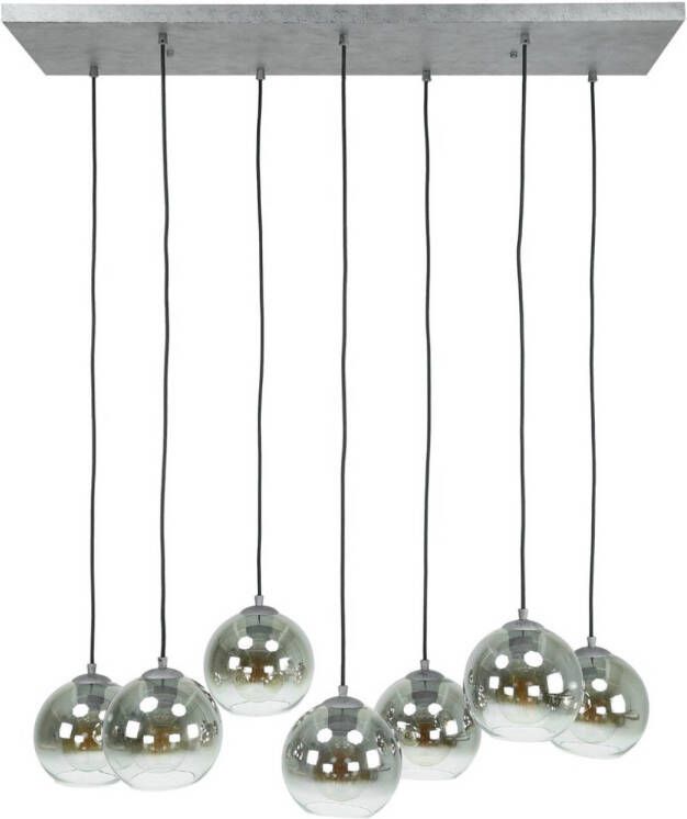 AnLi Style Hanglamp 4+3L bubble shaded