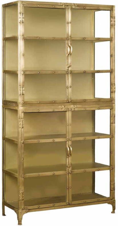 AnLi Style Tower living Brass Glass Cabinet 100x40x200 - Foto 1