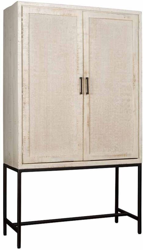 AnLi Style Tower living Carini Cabinet white 2 drs. 110x45x190