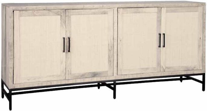 AnLi Style Tower living Carini Sideboard white 4 drs. 200x45x90