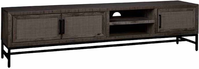 AnLi Style Tower living Carini TV stand black 3 drs. 200x40x50 - Foto 1