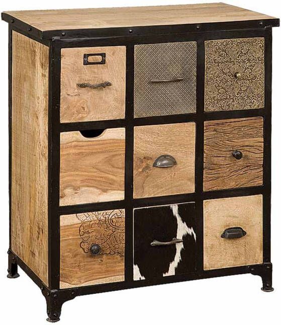 AnLi Style Tower living Drawer (9) Chest 75x40x81
