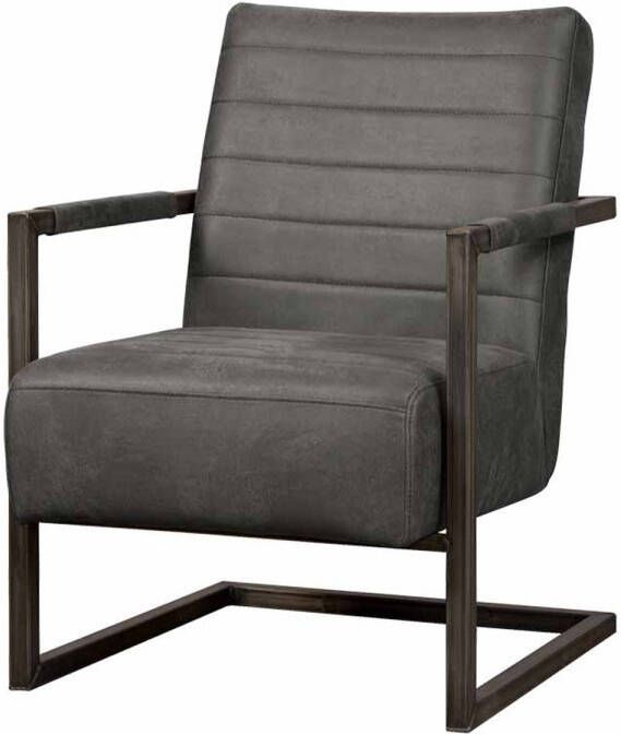 AnLi Style Tower living Rocca coffeechair Bull anthracite