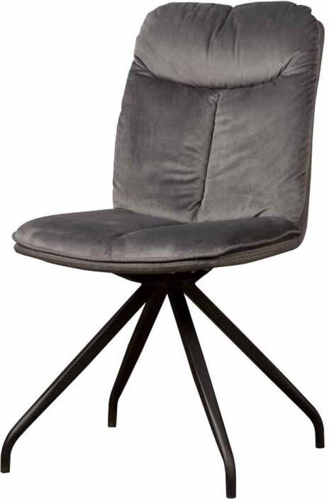 AnLi Style Tower living Rota swivel sidechair Lush 812-229 Grey