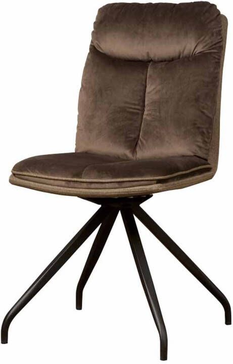 AnLi Style Tower living Rota swivel sidechair Lush 822-227 Brown