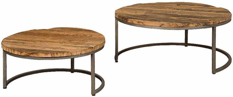 AnLi Style Tower living Round table set of 2