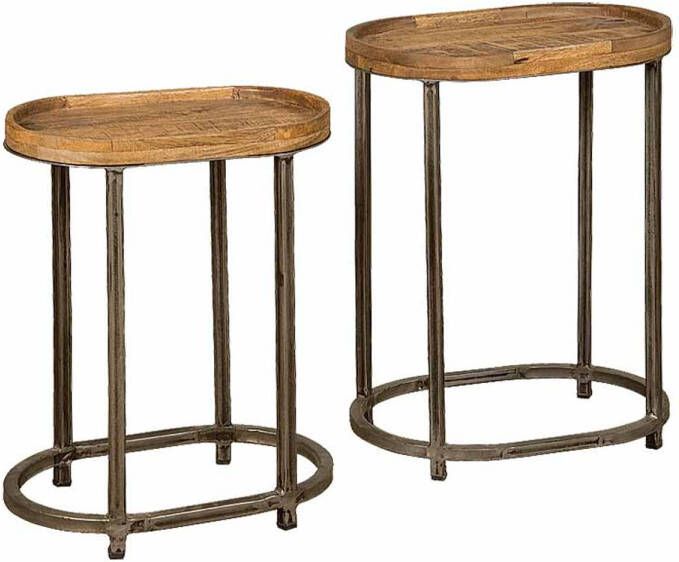 AnLi Style Tower living Set of 2 nesting tables