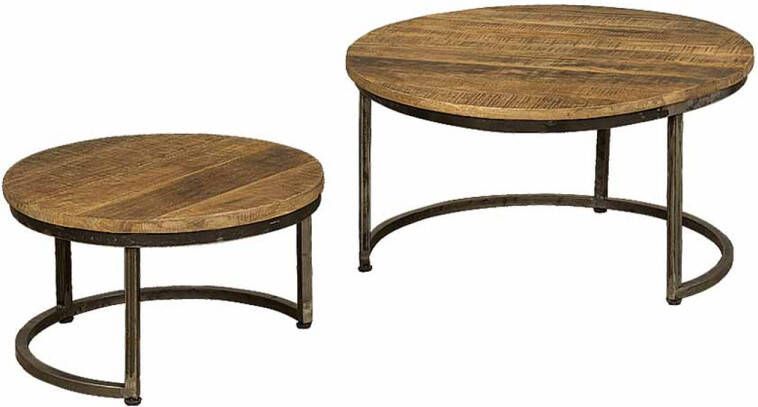 AnLi Style Tower living Set of 2 round coffeetables - Foto 1