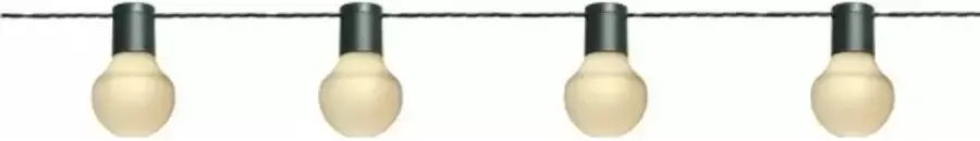 Anna&apos;s Collection 3x Binnen buiten verlichting lichtsnoer 10 meter met warm witte LED lampjes Lichtsnoer voor buiten