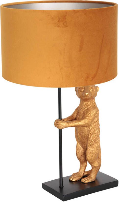 Anne Lighting Animaux tafellamp geel metaal 50 cm hoog
