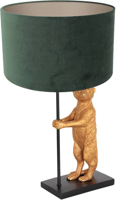 Anne Lighting Animeux tafellamp groen metaal 50 cm hoog