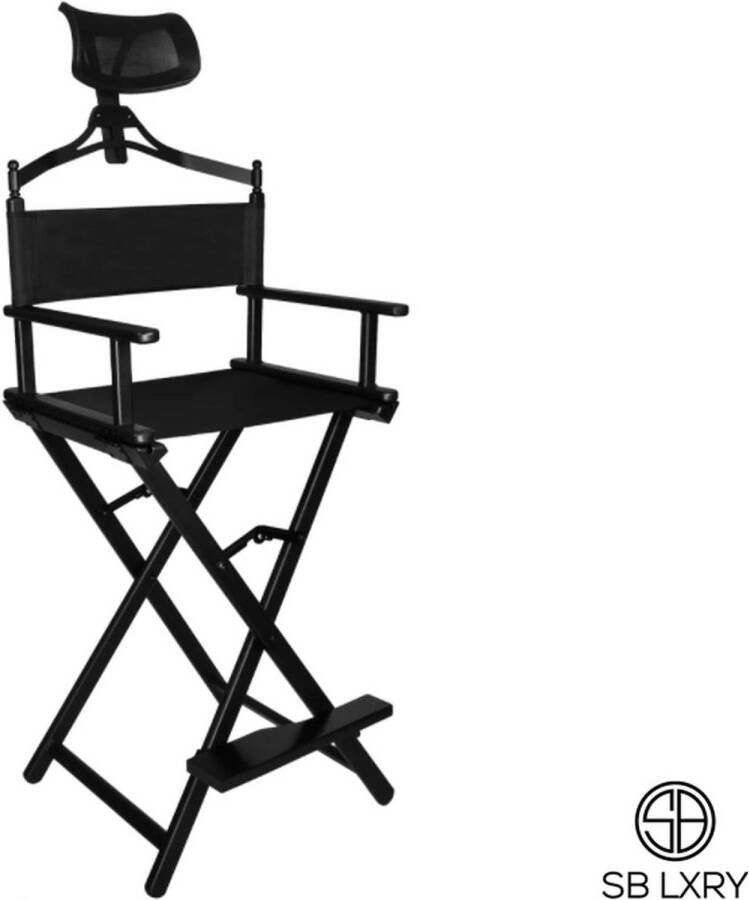 Beautylushh Aluminium Make-up Stoel: Professioneel Stijlvol en Comfortabel