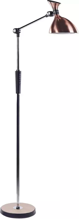 Beliani ANDROMEDA Staande lamp Koper Synthetisch materiaal