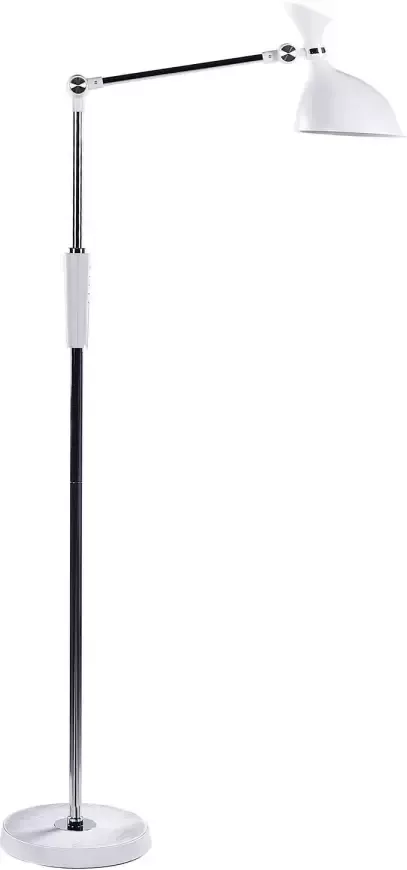 Beliani ANDROMEDA Staande lamp Wit Synthetisch materiaal