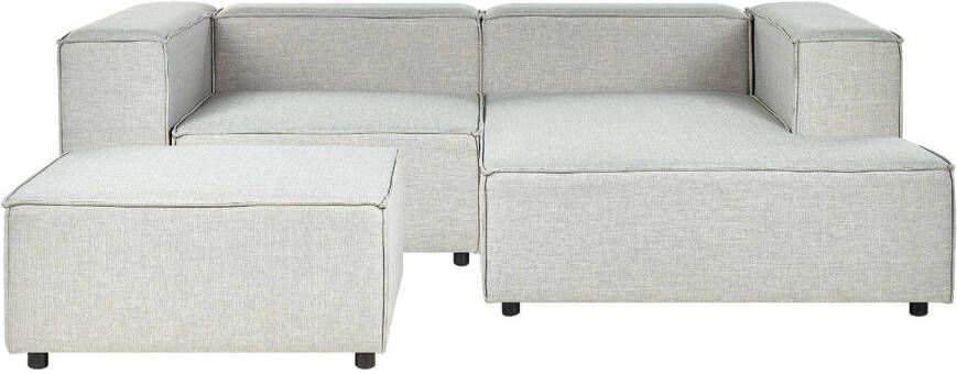 Beliani APRICA Modulaire Sofa-Grijs-Linnen