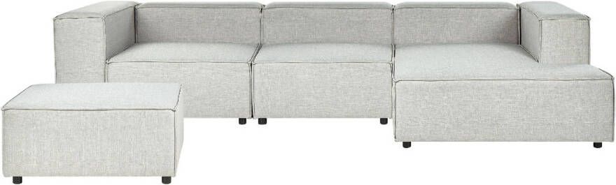 Beliani APRICA Modulaire Sofa-Grijs-Linnen - Foto 1