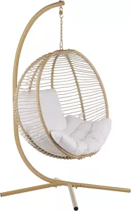 Beliani ARCO Hangstoel met standaard Beige