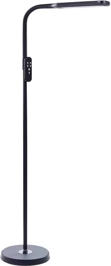 Beliani ARIES Staande lamp Zwart Synthetisch materiaal