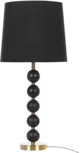 Beliani Assonet Tafellamp-zwart-staal