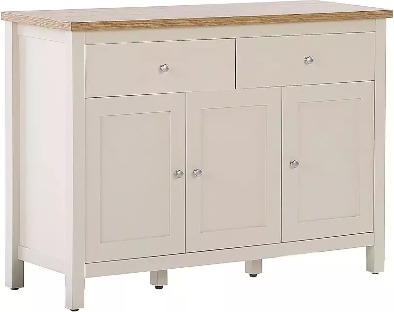 Beliani Atoca Sideboard-lichte Houtkleur-mdf Vezelplaat